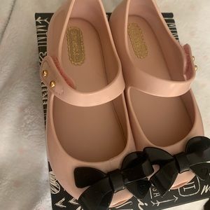 Mini Melissa black and pink size 8 shoes